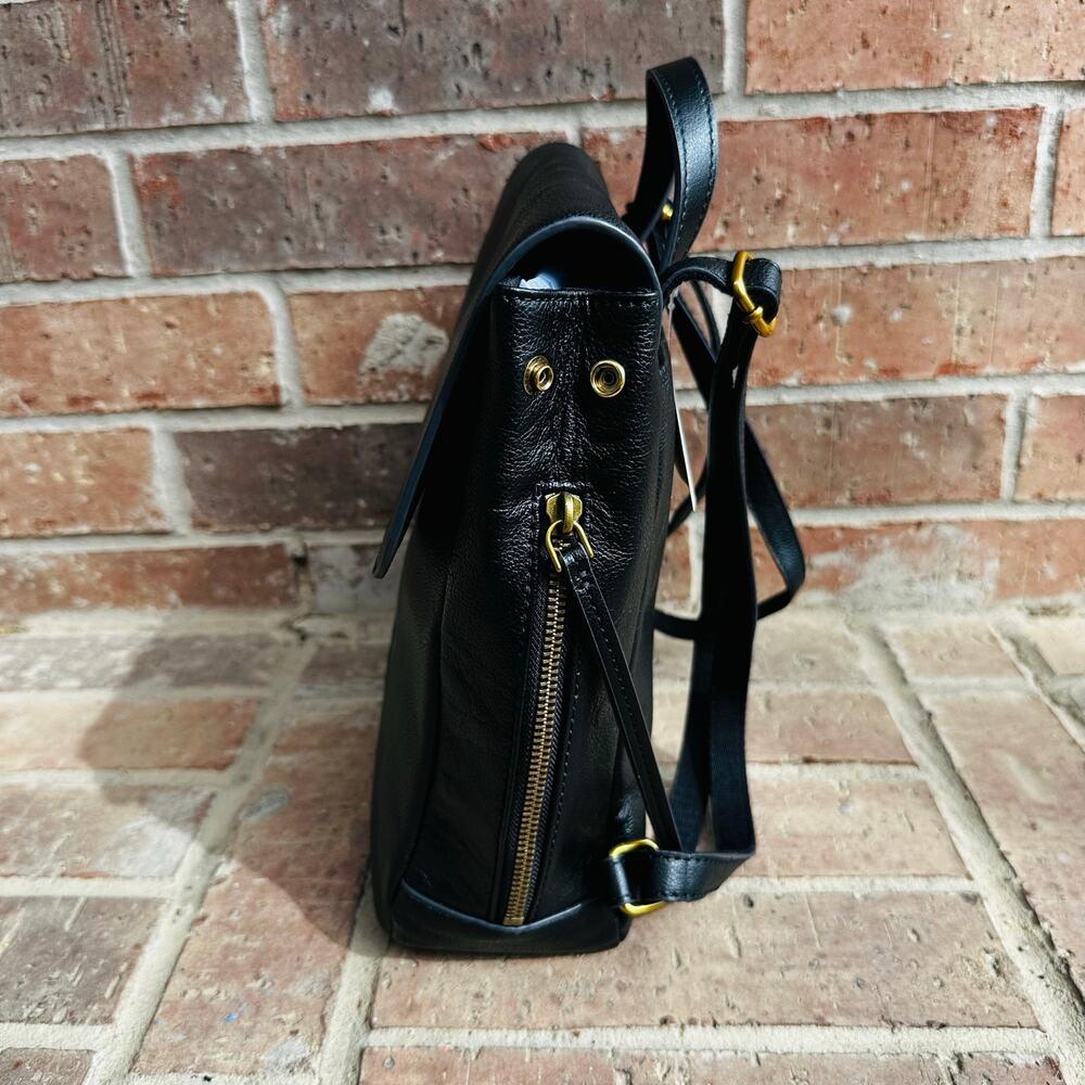 Fossil Black Leather Backpack - Picture 3 of 11